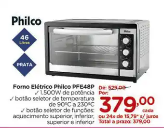 Carrefour Forno Eletrico Philco PFE48P oferta