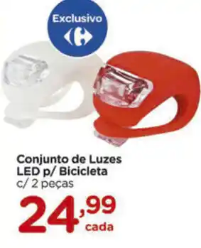 Carrefour Conjunto de Luzes LED p/ Bicicleta oferta