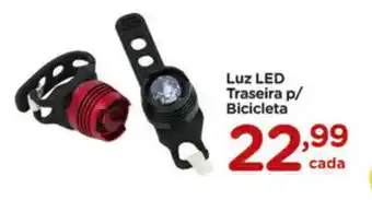 Carrefour Luz LED Traseira p/ Bicicleta oferta
