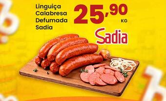 Supermercado Bergamini Linguiça calabresa defumada sadia oferta