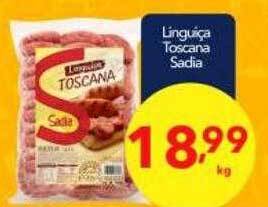 Lopes Supermercados Linguiça toscana sadia oferta