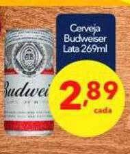 Lopes Supermercados Cerveja budweiser lata oferta