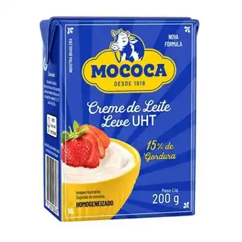 Santo Supermercados Creme de leite leve uht mococa 200g oferta