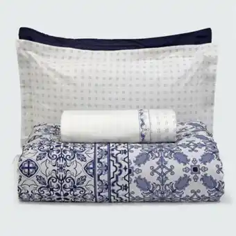 Kit cama 100% algodão sintra + porto