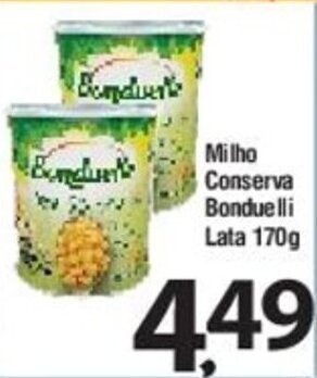 Milho Conserva Bonduelle lata 170g