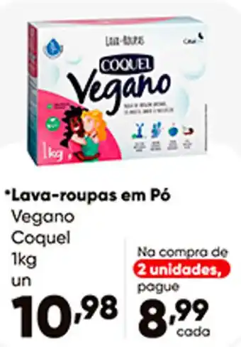 Zaffari Lava roupas em pó Vegano Coquel 1kg oferta