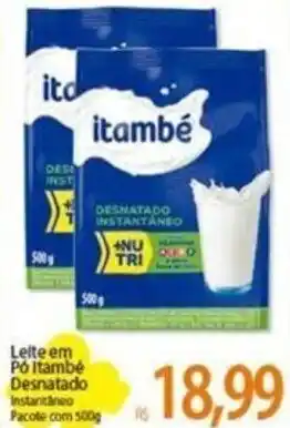 Atacadão Leite em pó Itambé 500g oferta