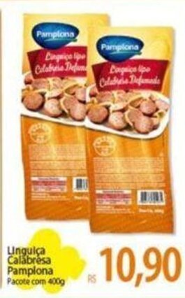 Atacadão Linguiça calabresa Pamplona 400g oferta
