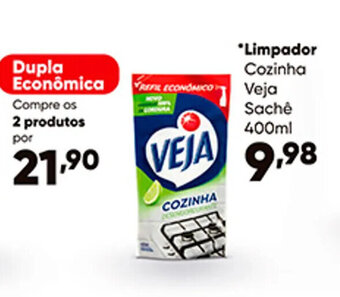 Zaffari Limpador Cozinha Veja sachê 400ml oferta