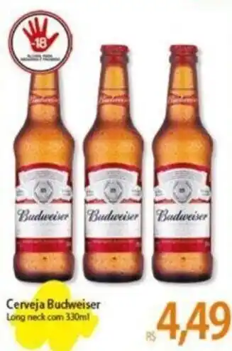 Atacadão Cerveja Budweiser 330ml oferta