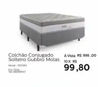 Colchão conjugado solteiro gubbio molas