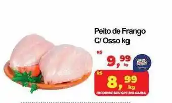 Semar Supermercado Peito de frango c osso oferta