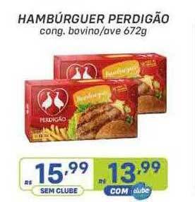 Prezunic Hambúrguer perdigão oferta