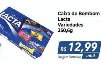 Caixa de bombom lacta variedades