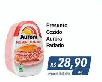 Hiper Moreira Presunto cozido aurora fatiado oferta