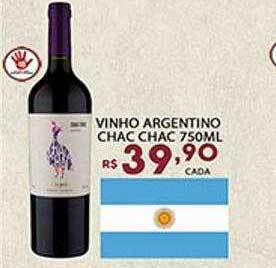 Supermercado Porecatu Vinho argentino chac chac oferta