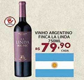 Supermercado Porecatu Vinho argentino finca la linda oferta