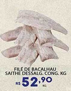Supermercado Porecatu Filé de bacalhau saithe dessalg. cong oferta
