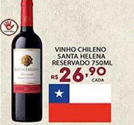 Supermercado Porecatu Vinho chileno santa helena reservado oferta