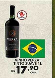 Supermercado Porecatu Vinho verza tinto suave oferta