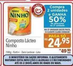 Supermercados Condor Composto lácteo ninho oferta