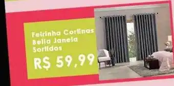 Feirinha cortinas bella janela sortidas