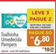 Supermercados Condor Toalhinha umedecida pampers leve 3 pague 2 oferta