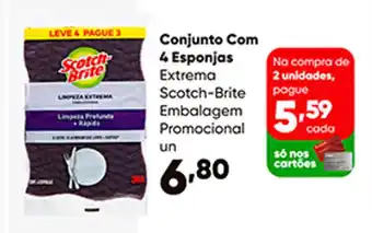 Zaffari Conjunto com 4 Esponjas oferta
