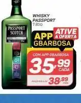 GBarbosa Whisky passport 1l oferta