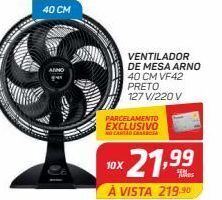 GBarbosa Ventilador de mesa arno oferta