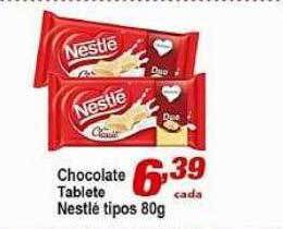 Ricoy Supermercados Chocolate tablete nestlé tipos oferta