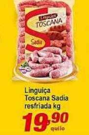 Ricoy Supermercados Linguiça toscana sadia resfriada oferta