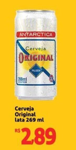 Extra Supermercado Cerveja Original lata 269ml oferta