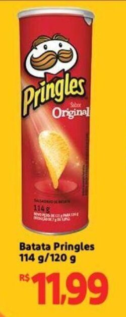 Extra Supermercado Batata Pringles 114g/120g oferta
