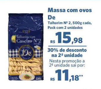 Sam's Club Massa com Ovos De oferta