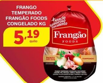 Roldão Frango temperado frangão foods congelado kg oferta