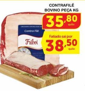 Roldão Contrafilé bovino peça kg oferta