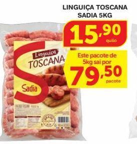 Linguiça toscana sadia 5kg