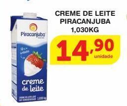 Roldão Creme de leite piracanjuba 1,030kg oferta