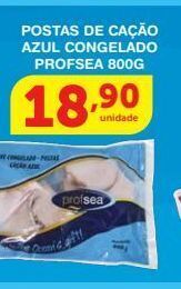 Roldão Postas de cação azul congelado profsea 800g oferta