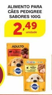 Roldão Alimento para cães pedigree sabores 100g oferta