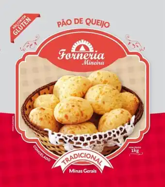 Atacado Máximo Pão de queijo forneria mineira tradicional 1kg oferta