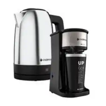 Kit cafeteira up to go e chaleira elétrica pure inox cadence