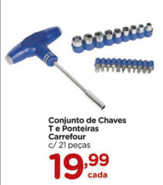 Carrefour Conjunto de Chaves T e Ponteiras Carrefour oferta