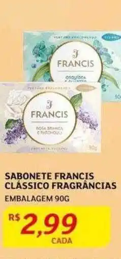 Sabonete francis classico fragrâncias