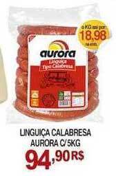 Mercadão Atacadista Linguiça calabresa aurora oferta