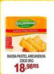 Mercadão Atacadista Massa pastel aricanduva oferta