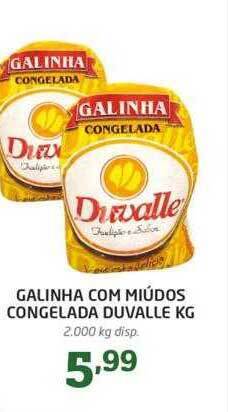 Cooper Galinha com miúdos congelada duvalle kg oferta