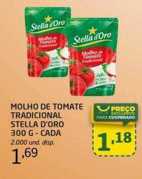 Cooper Molho de tomate tradicional stella d'oro cada oferta