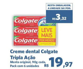 Sam's Club Creme Dental Colgate Tripla Ação 90g 6 unidades oferta